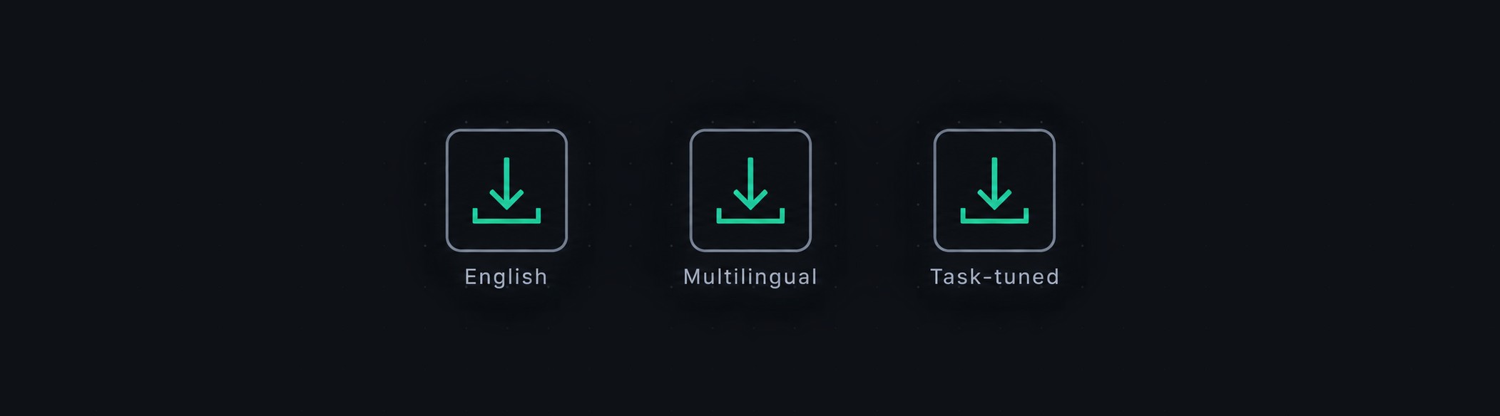 Laya offers three downloadable checkpoints: English, multilingual, and task-tuned